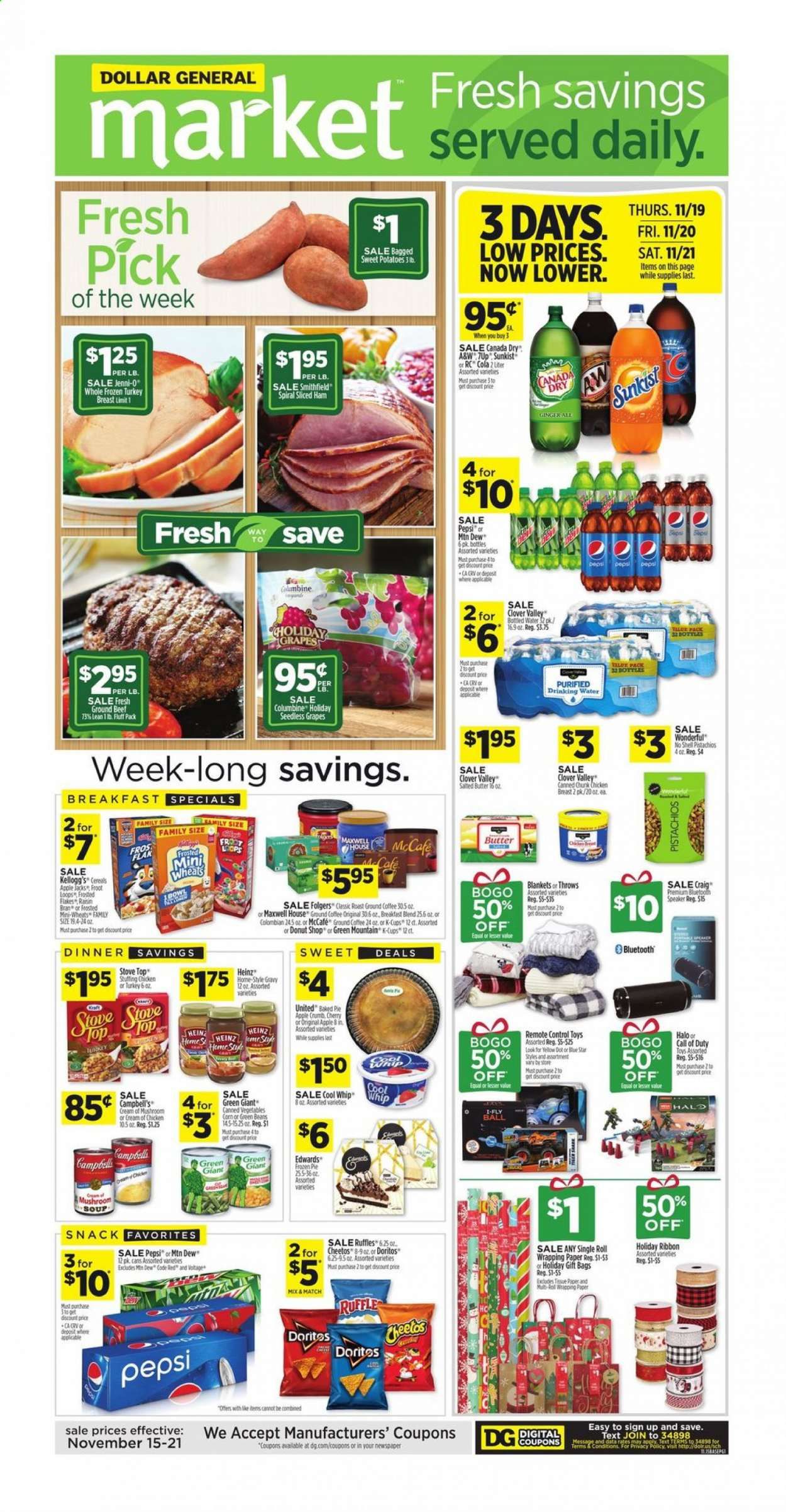 Dollar General (IN, OH) Weekly Ad Flyer November 15 to November 21
