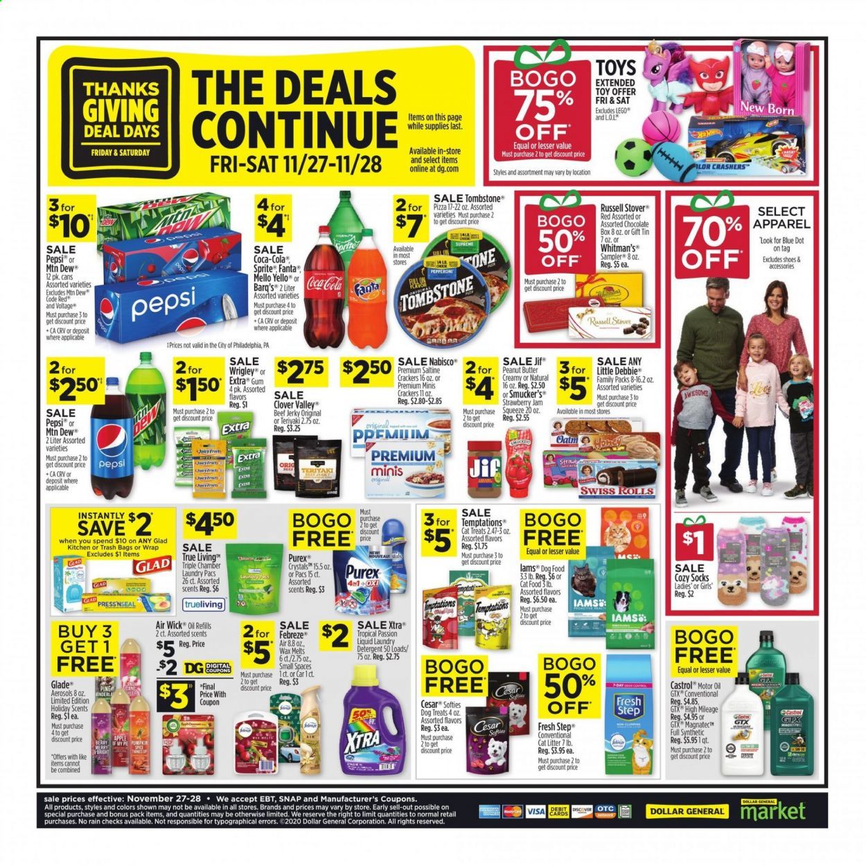 Dollar General (LA, MA, ME, RI) Weekly Ad Flyer November 27 to November 28