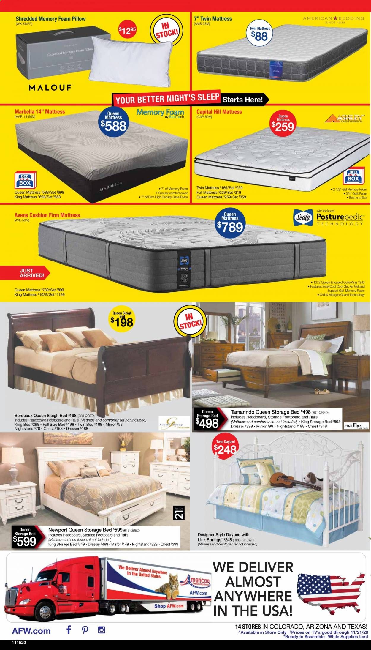 American Furniture Warehouse (TX) Weekly Ad Flyer November 15 to November 21