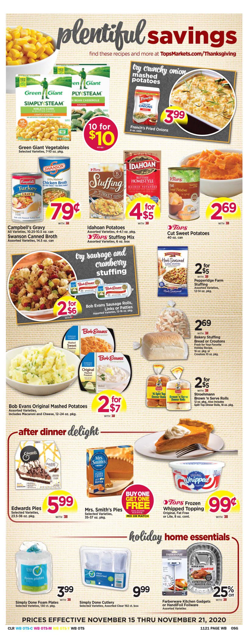 Tops Friendly Markets Weekly Ad Flyer November 17 to November 23, 2020