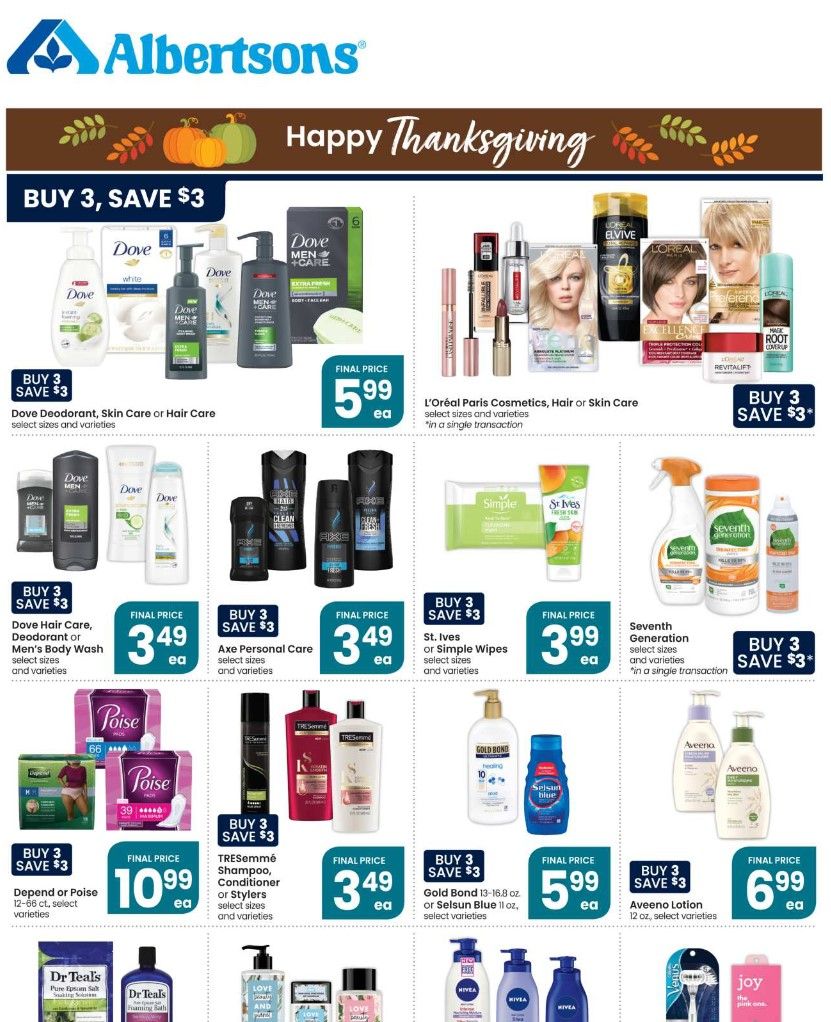 Albertsons Weekly Ad Flyer (11/4/20 – 11/10/20) & Albertsons Ad Preview