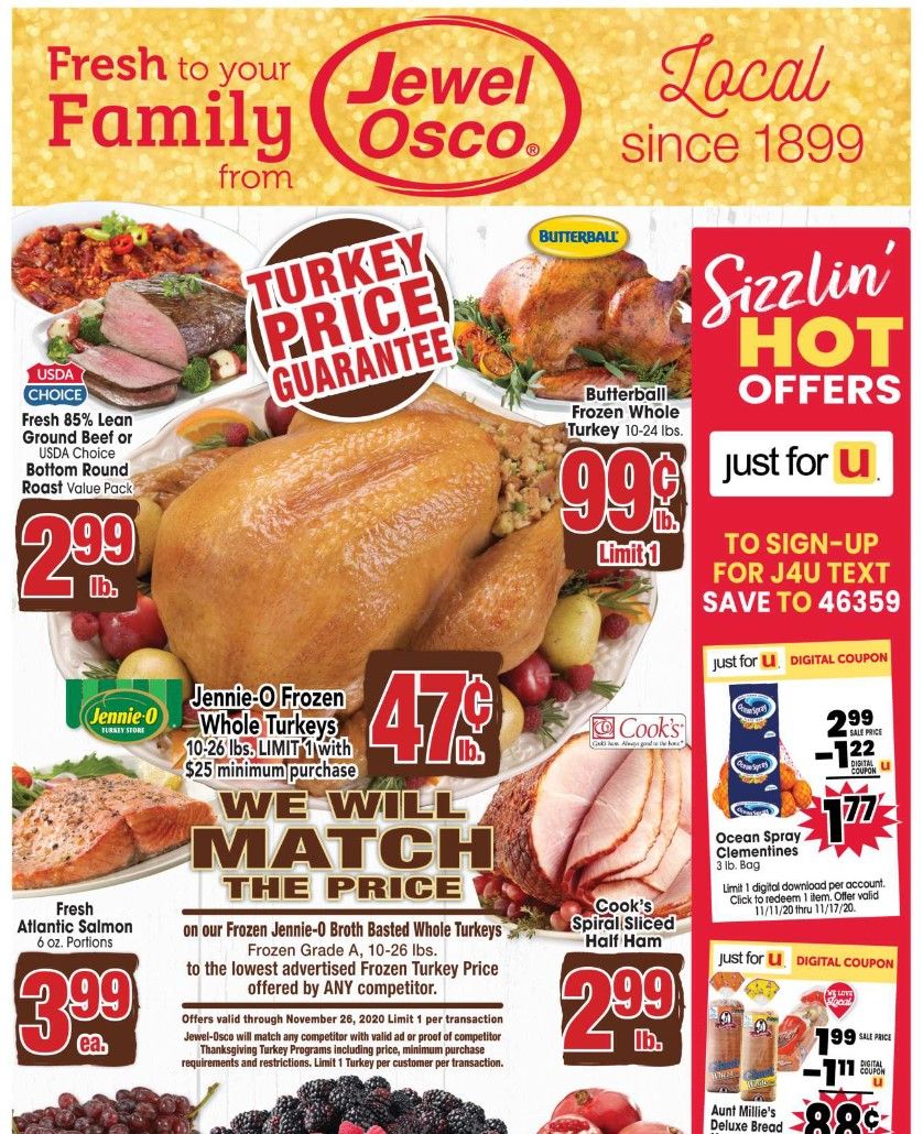 Jewel Osco Weekly Ad Flyer (11/11/20 – 11/17/20): Jewel Osco Ad Preview