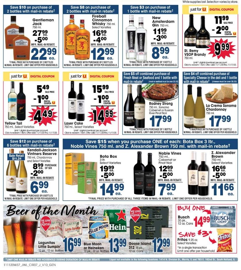Jewel Osco Weekly Ad Flyer (11/11/20 – 11/17/20): Jewel Osco Ad Preview