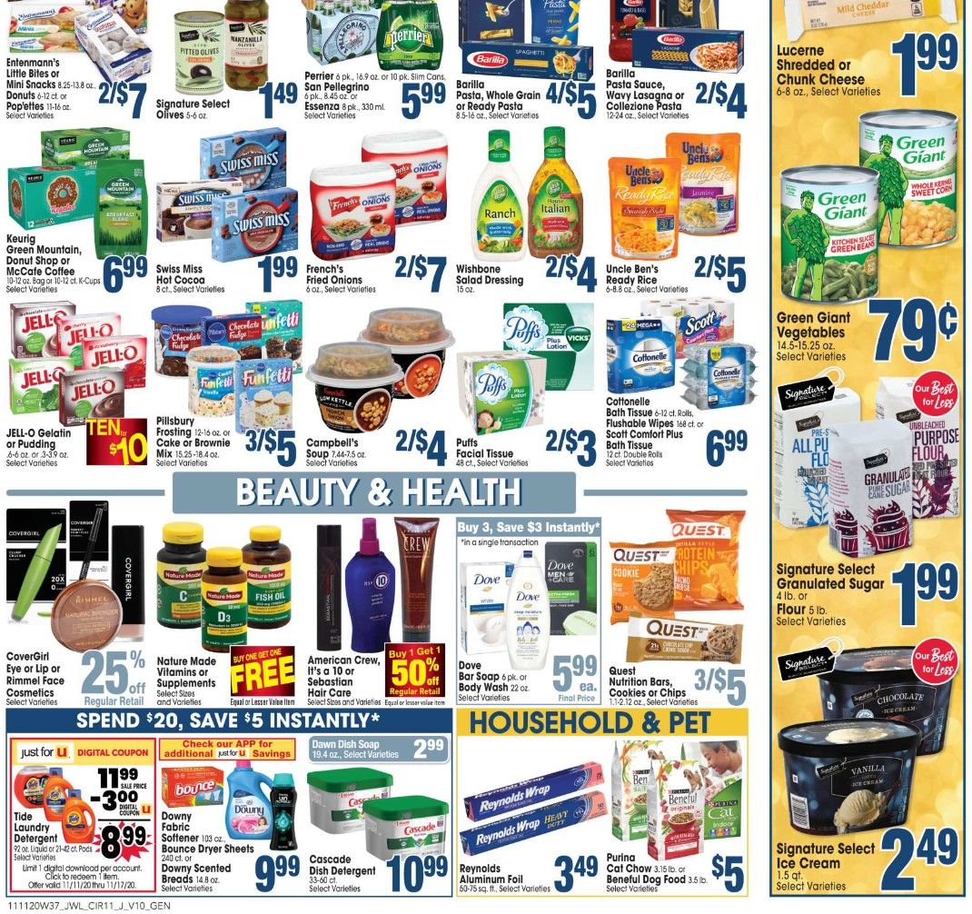 Jewel Osco Weekly Ad Flyer (11/11/20 – 11/17/20): Jewel Osco Ad Preview