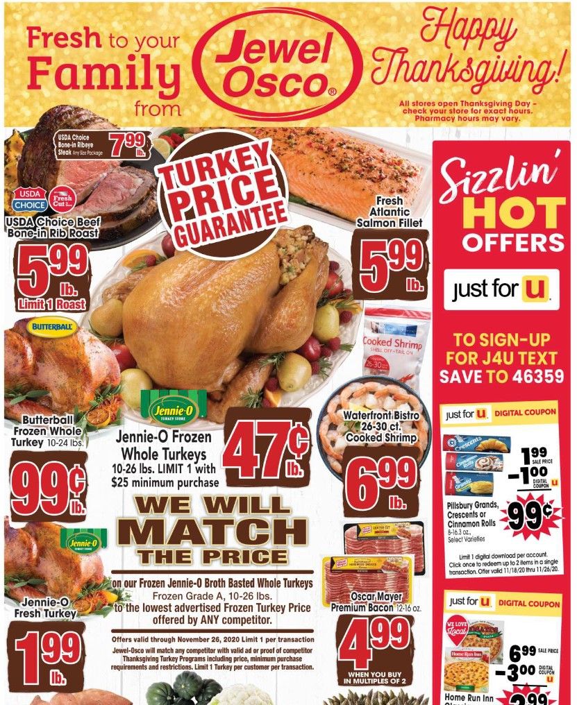 Jewel Osco Weekly Ad Flyer (11/18/20 – 11/26/20): Jewel Osco Ad Preview