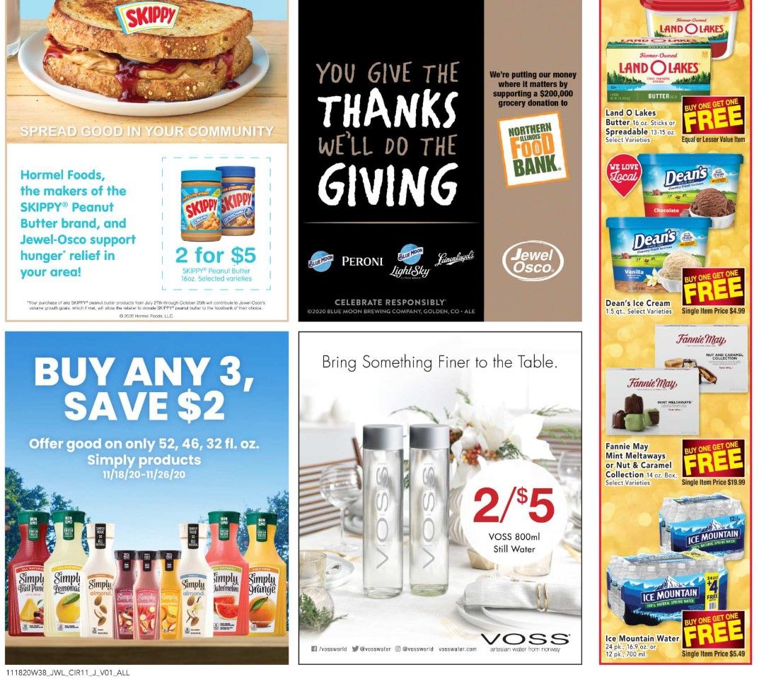 Jewel Osco Weekly Ad Flyer (11/18/20 – 11/26/20): Jewel Osco Ad Preview
