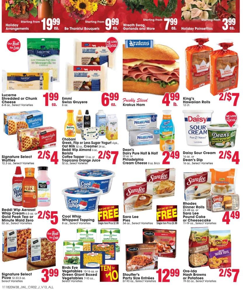 Jewel Osco Weekly Ad Flyer (11/18/20 – 11/26/20): Jewel Osco Ad Preview