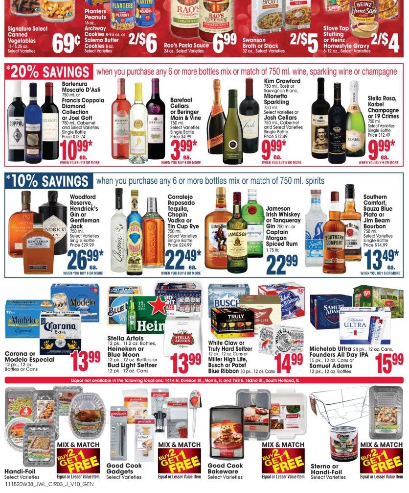 Jewel Osco Weekly Ad Flyer (11/18/20 – 11/26/20): Jewel Osco Ad Preview