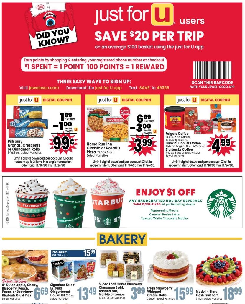 Jewel Osco Weekly Ad Flyer (11/18/20 – 11/26/20): Jewel Osco Ad Preview