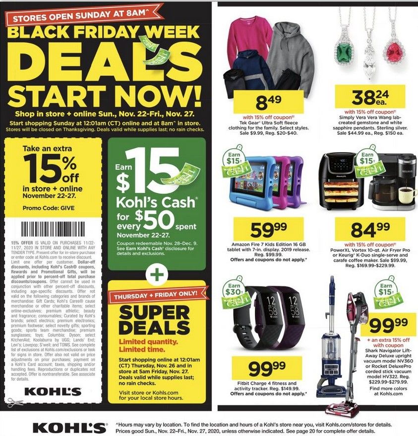 Kohls Black Friday Ad 2020: BROWSE all 72 Pages of the Ad!