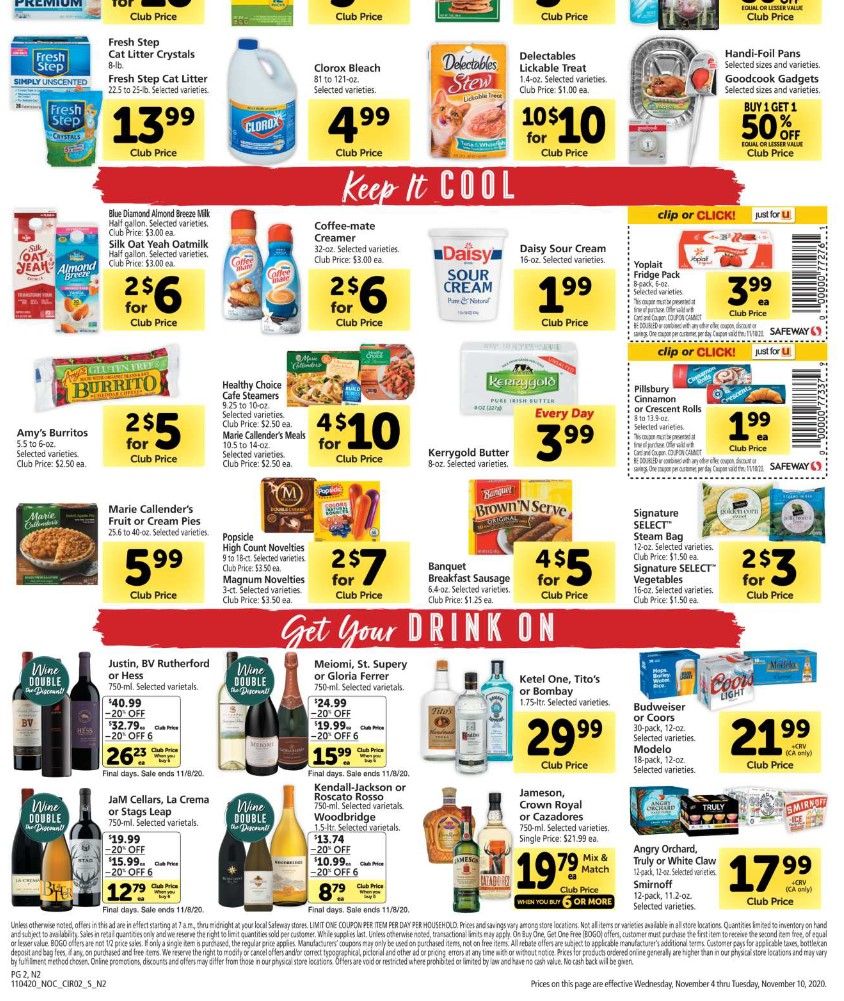 Safeway Weekly Ad Flyer (11/4/20 – 11/10/20) & Safeway Ad Preview