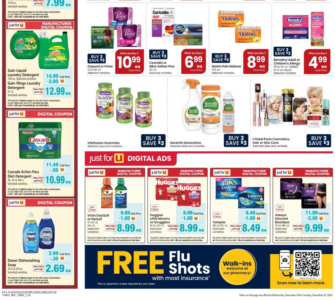 Safeway Weekly Ad Flyer (11/4/20 – 11/10/20) & Safeway Ad Preview
