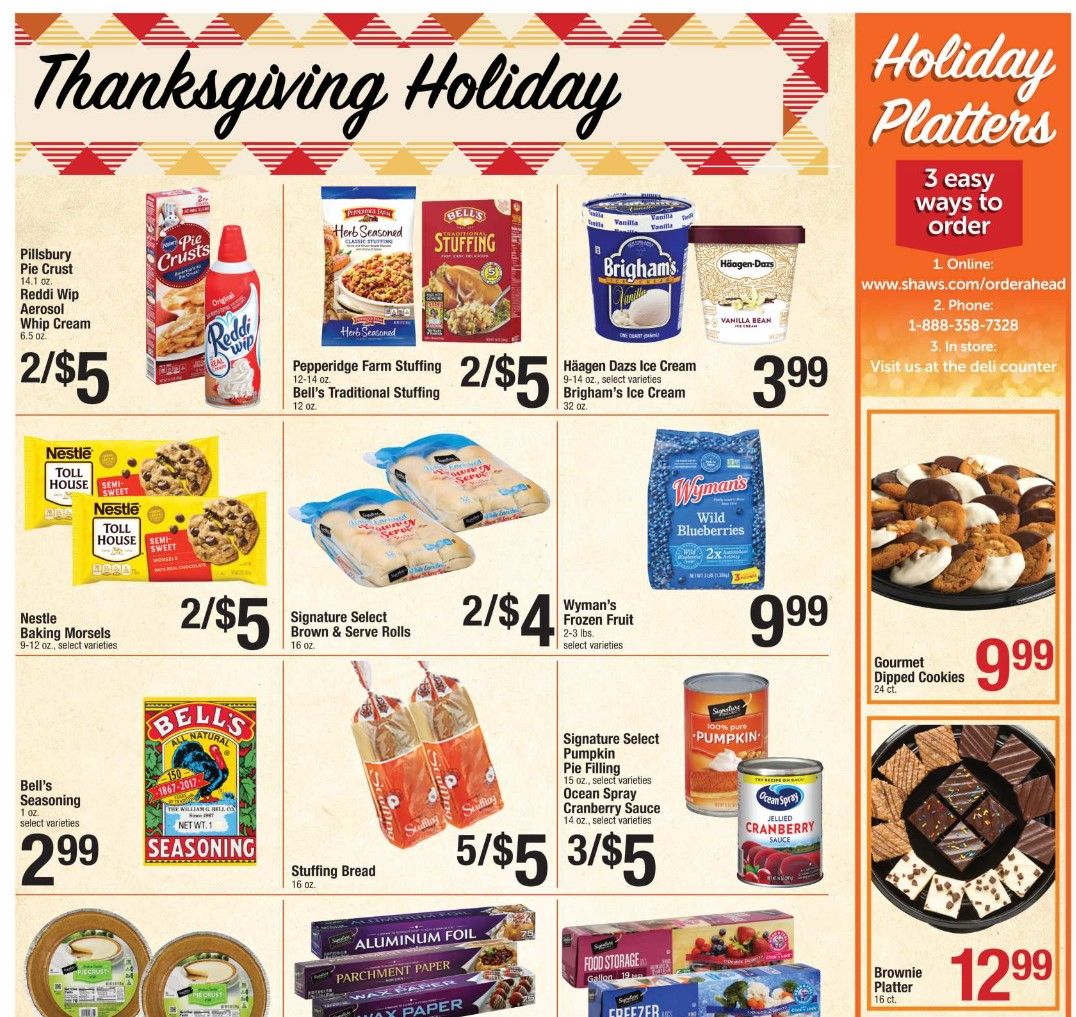 Shaws Flyer 11/20/20 – 11/26/20: Shaws Circular & Weekly Ad Flyer Preview