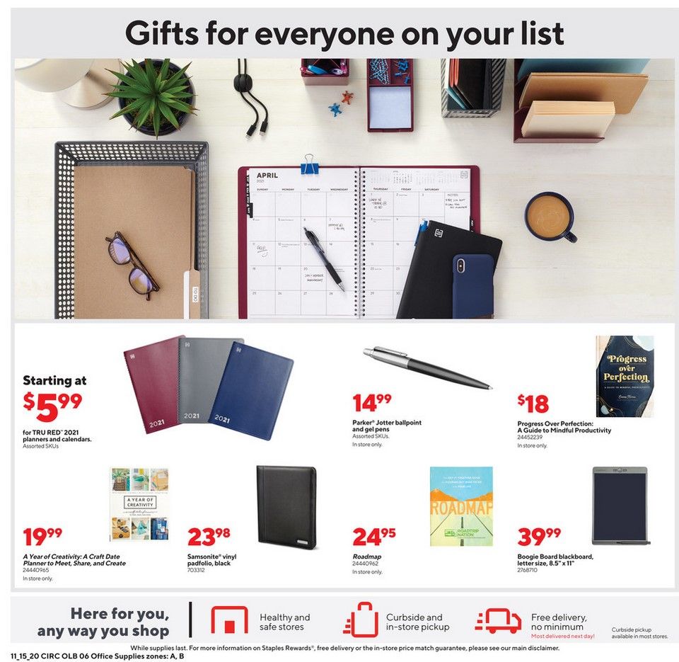Staples Weekly Ad Flyer 11/15/20 – 11/21/20 ~ Staples Ad Preview!