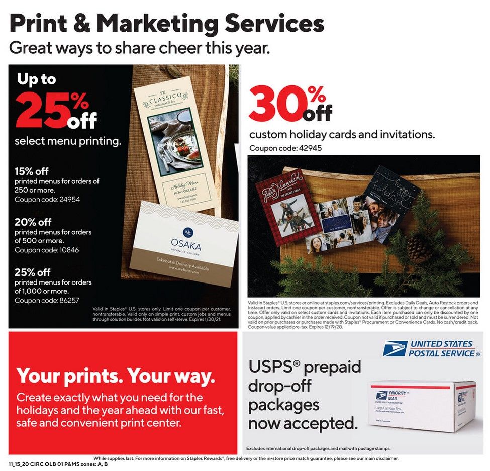 Staples Weekly Ad Flyer 11/15/20 – 11/21/20 ~ Staples Ad Preview!