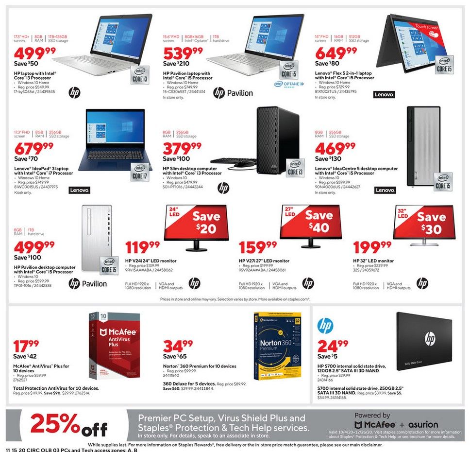 Staples Weekly Ad Flyer 11/15/20 – 11/21/20 ~ Staples Ad Preview!
