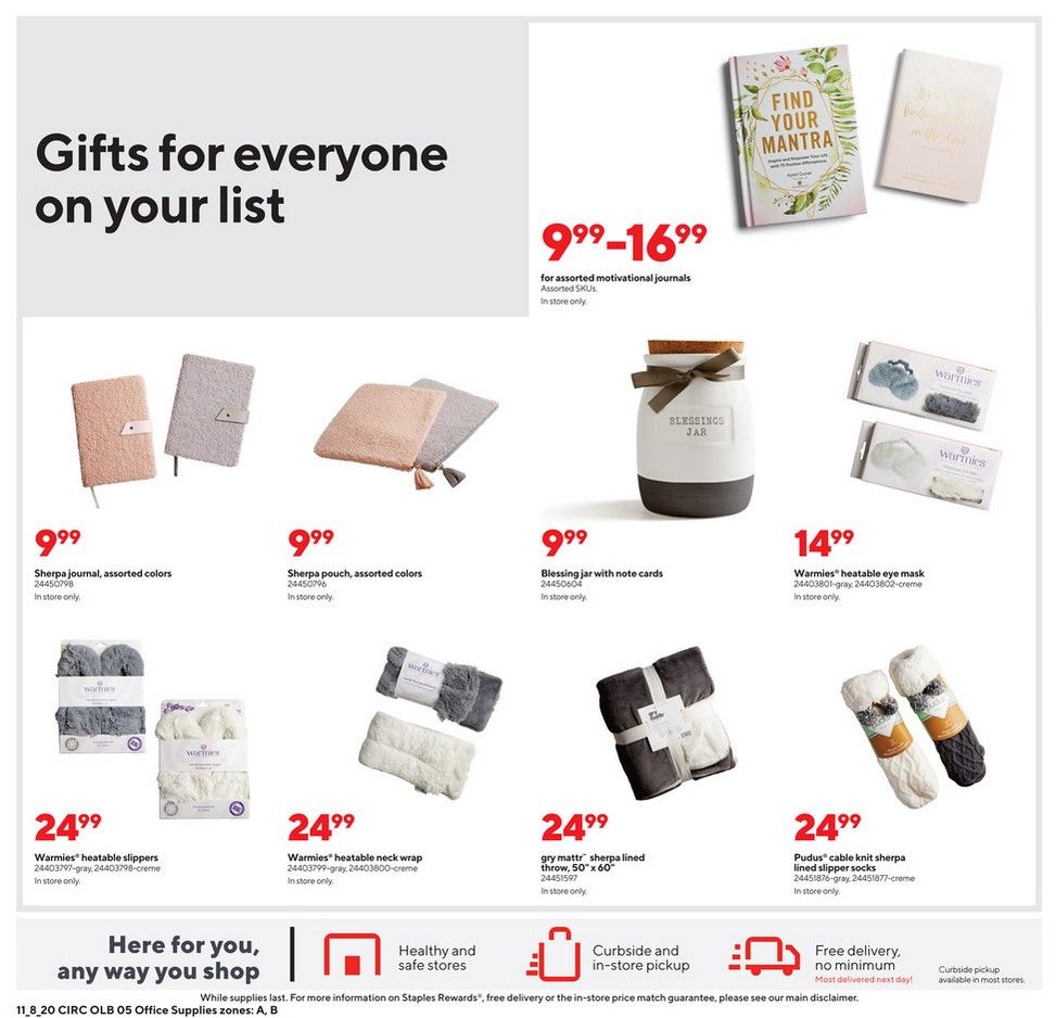 Staples Weekly Ad Flyer 11/8/20 – 11/14/20 ~ Staples Ad Preview!