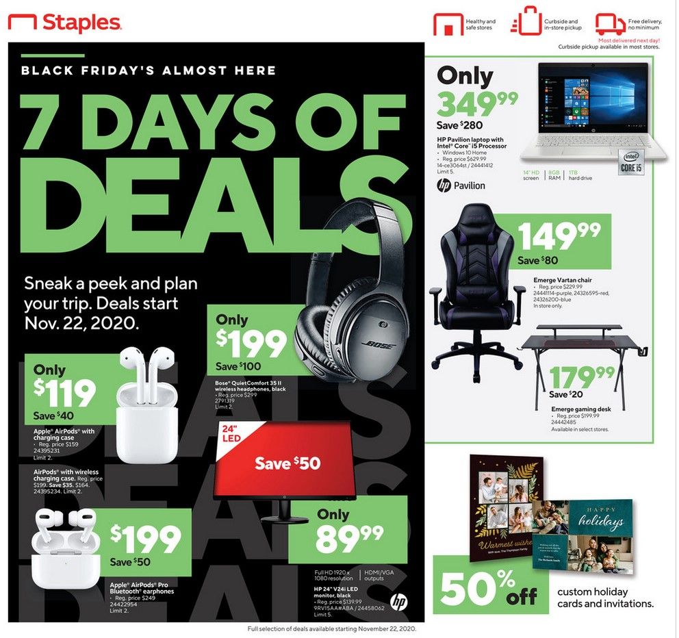 Staples Weekly Ad Flyer 11/8/20 – 11/14/20 ~ Staples Ad Preview!