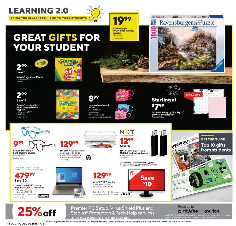 Staples Weekly Ad Flyer 11/8/20 – 11/14/20 ~ Staples Ad Preview!
