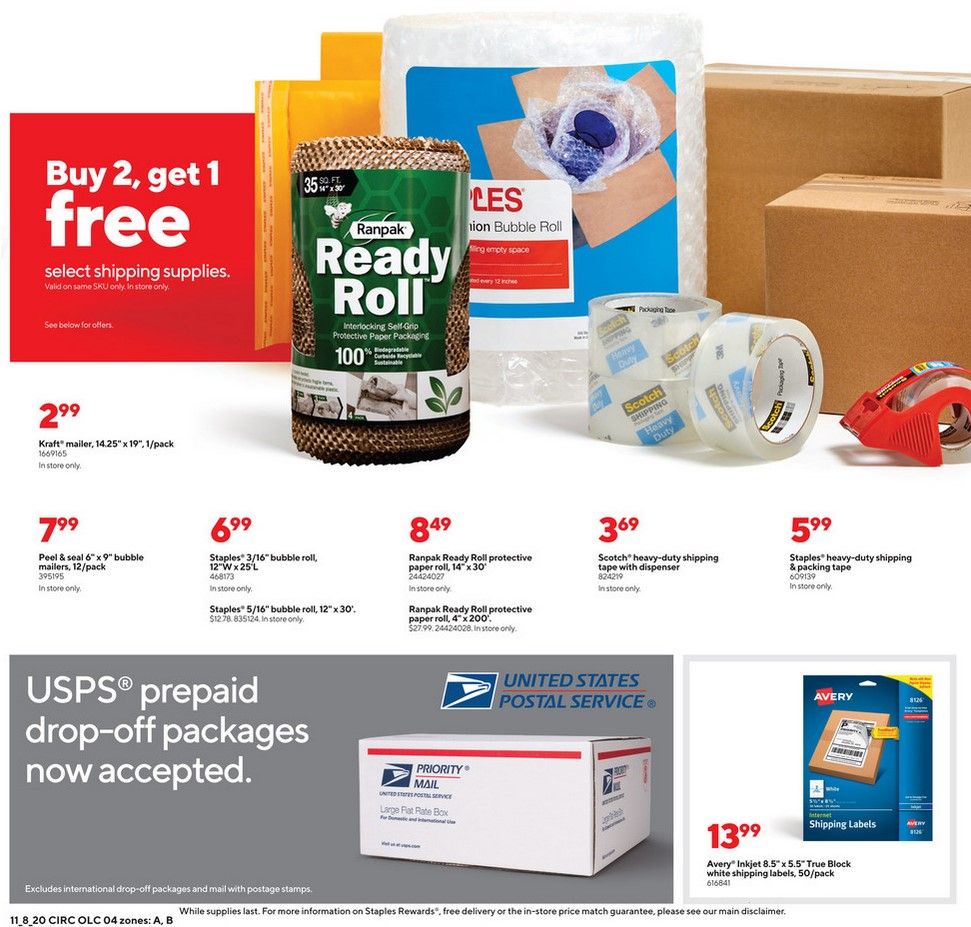 Staples Weekly Ad Flyer 11/8/20 – 11/14/20 ~ Staples Ad Preview!