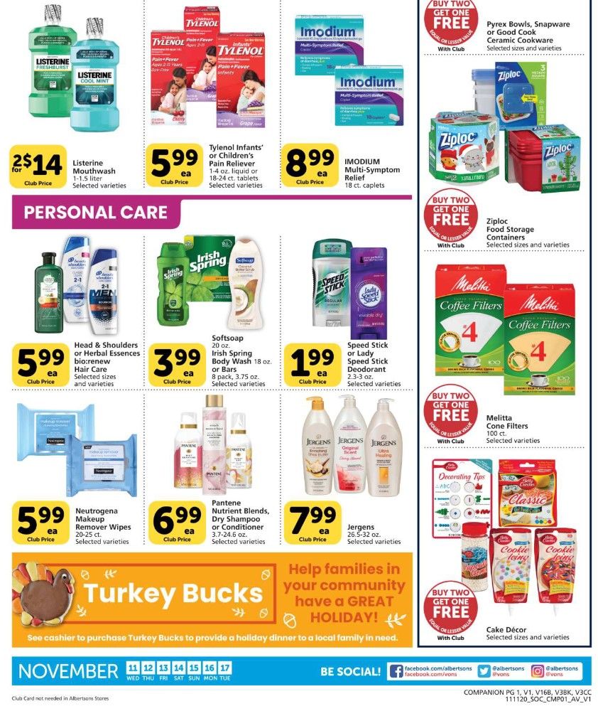Vons Weekly Ad Flyer (11/11/20 – 11/17/20): Early Vons Ad Preview