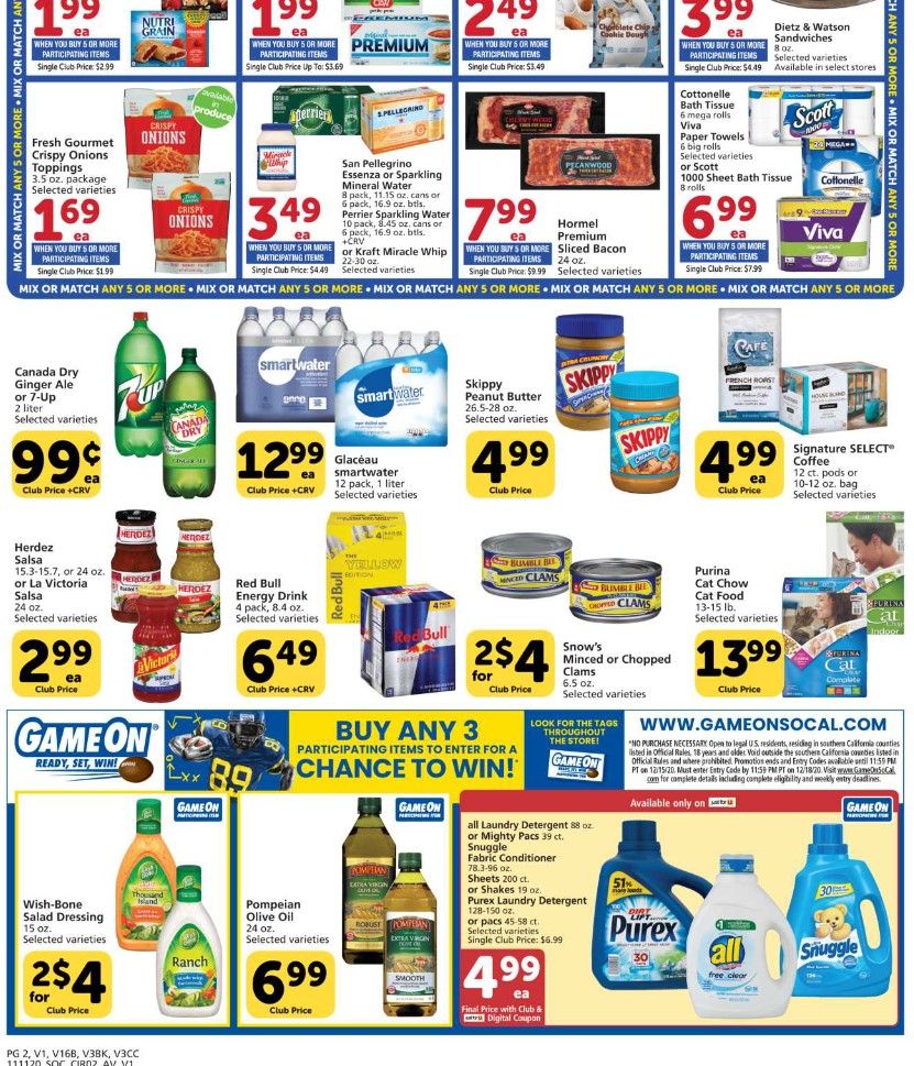 Vons Weekly Ad Flyer (11/11/20 – 11/17/20): Early Vons Ad Preview