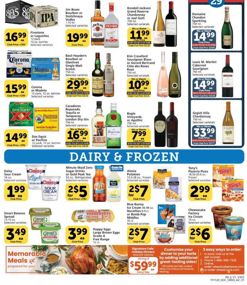 Vons Weekly Ad Flyer (11/11/20 – 11/17/20): Early Vons Ad Preview