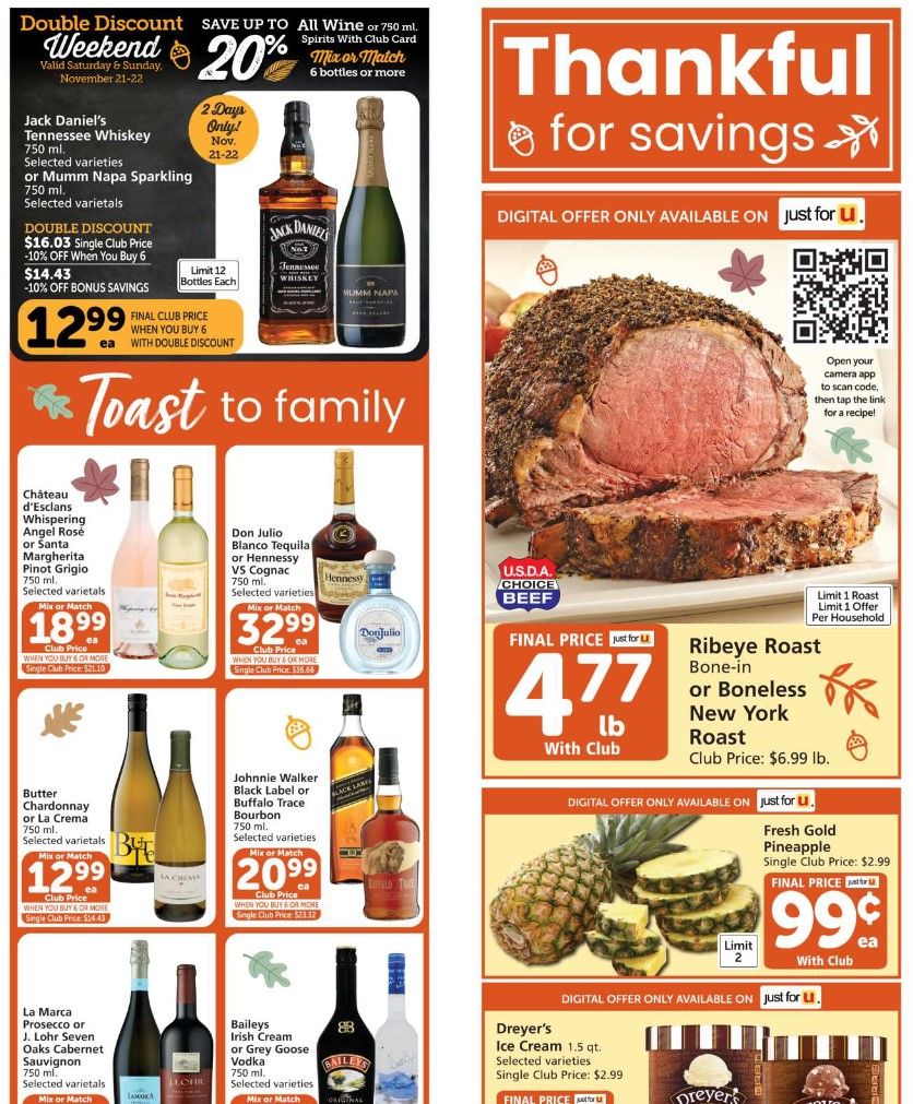 Vons Weekly Ad Flyer (11/18/20 – 11/26/20): Early Vons Ad Preview