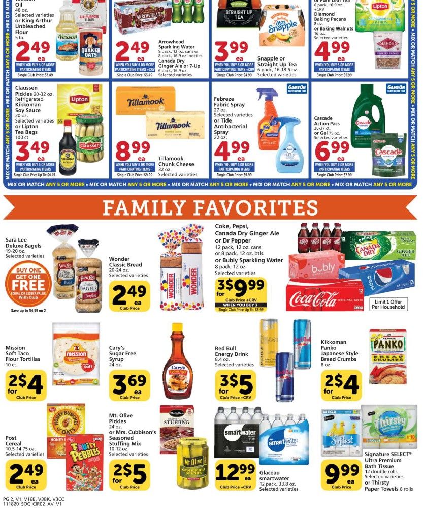 Vons Weekly Ad Flyer (11/18/20 – 11/26/20): Early Vons Ad Preview