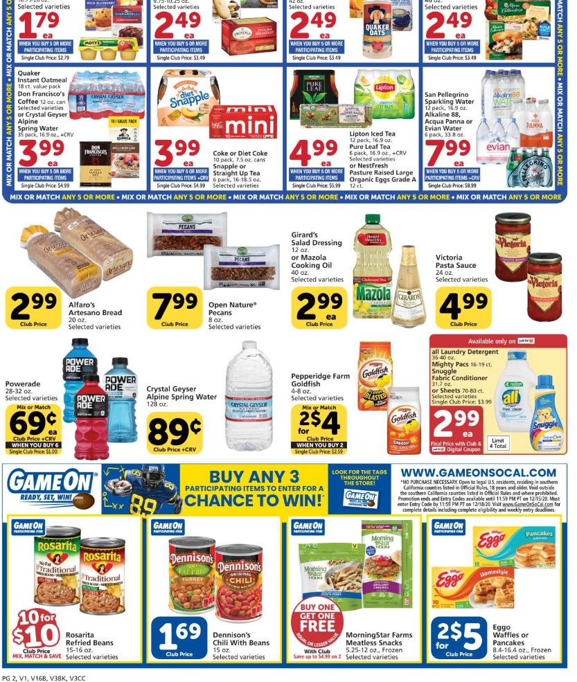 Vons Weekly Ad Flyer (11/4/20 – 11/10/20): Early Vons Ad Preview