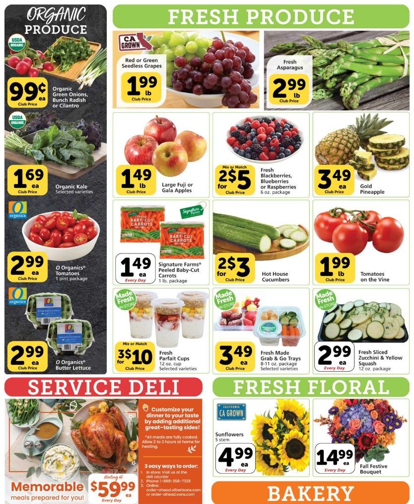 Vons Weekly Ad Flyer (11/4/20 – 11/10/20): Early Vons Ad Preview