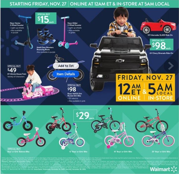 Walmart Black Friday Ad 2020: Just Released 11/25 to 11/28 Deals!