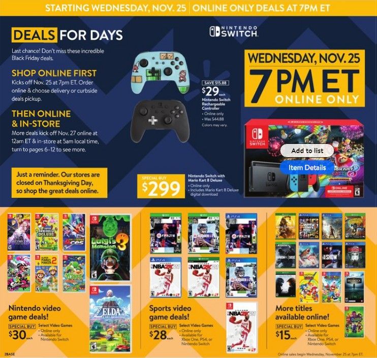 Walmart Black Friday Ad 2020: Just Released 11/25 to 11/28 Deals!