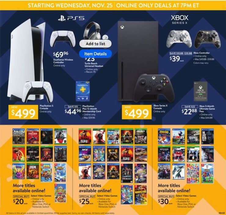 Walmart Black Friday Ad 2020: Just Released 11/25 to 11/28 Deals!