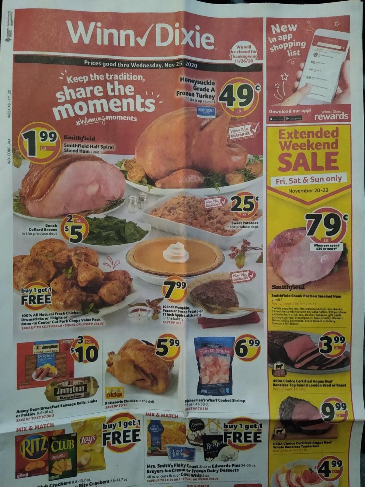 Winn Dixie Weekly Ad Flyer 11/18/20 – 11/25/20 & Winn Dixie Ad Preview!