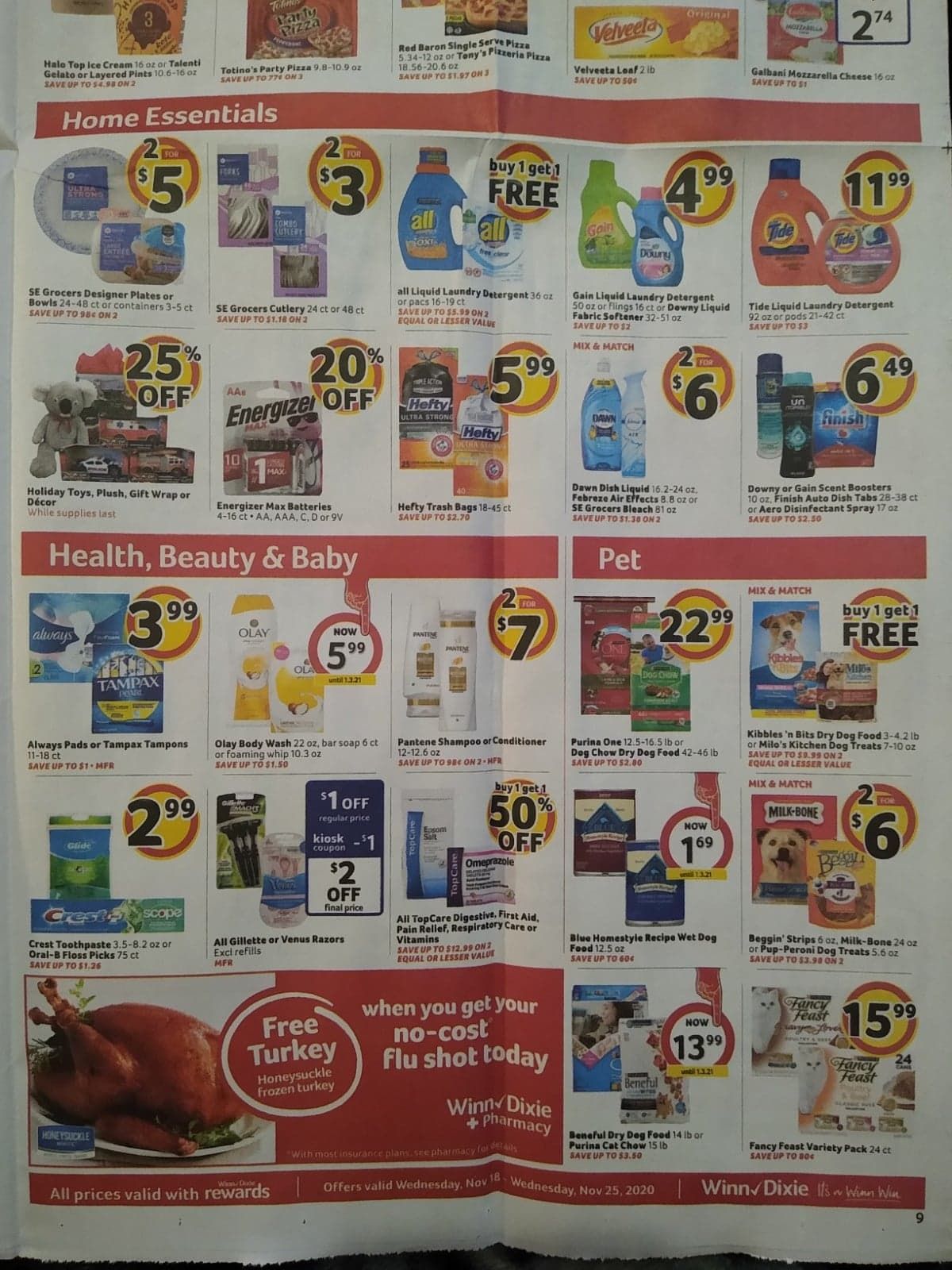Winn Dixie Weekly Ad Flyer 11/18/20 – 11/25/20 & Winn Dixie Ad Preview!