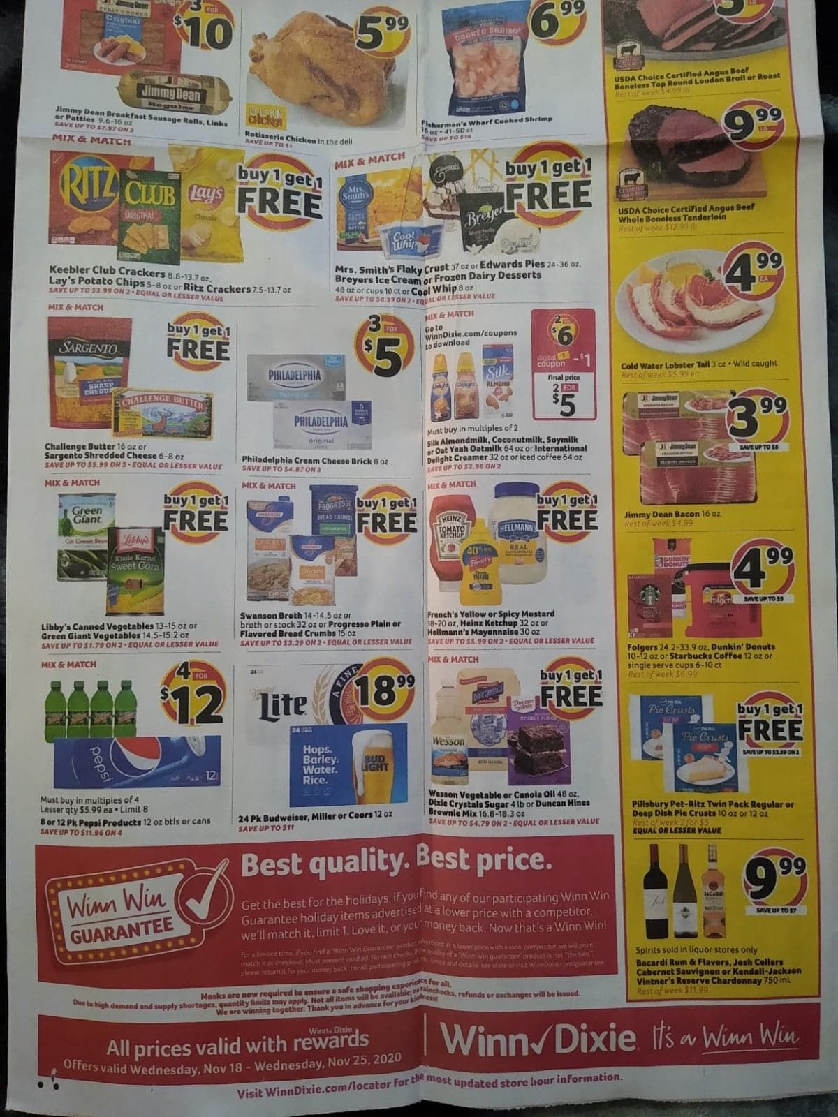 Winn Dixie Weekly Ad Flyer 11/18/20 – 11/25/20 & Winn Dixie Ad Preview!