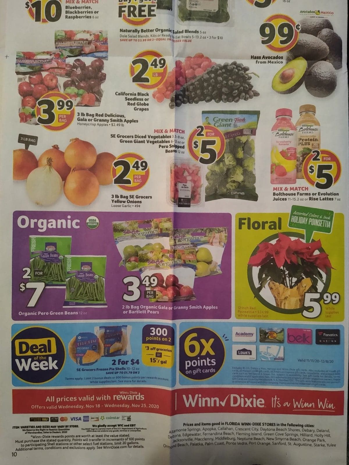 Winn Dixie Weekly Ad Flyer 11/18/20 – 11/25/20 & Winn Dixie Ad Preview!