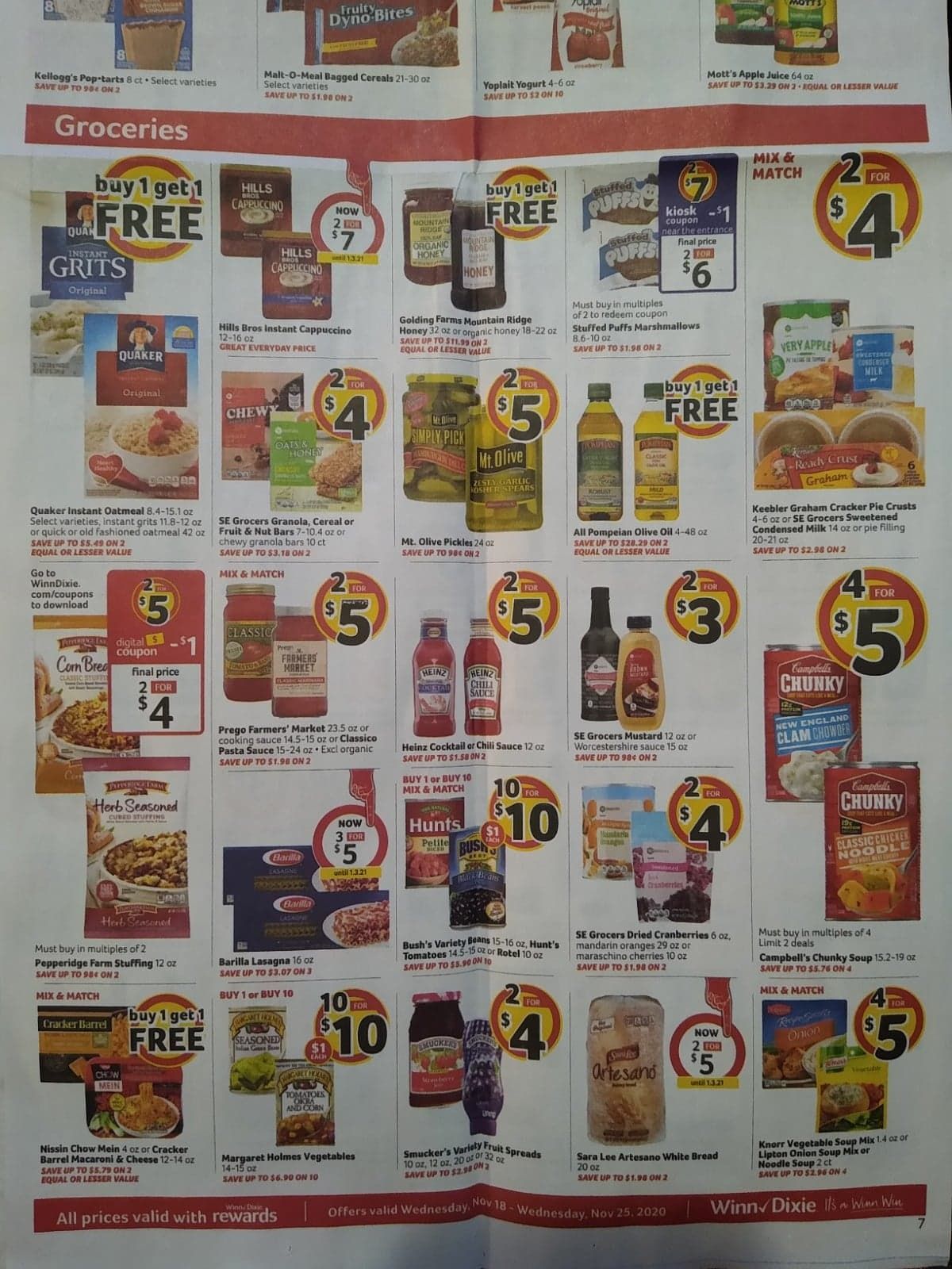 Winn Dixie Weekly Ad Flyer 11/18/20 – 11/25/20 & Winn Dixie Ad Preview!