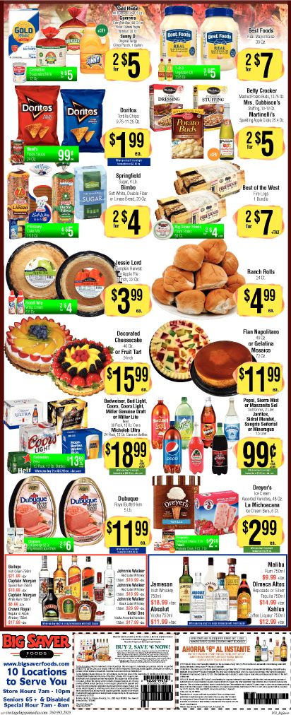 Big Saver Foods Thanksgiving Weekly Ad Flyer November 18 to November 24, 2020