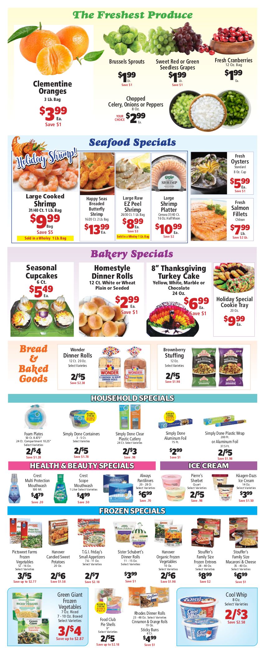 Dave's Markets Thanksgiving Weekly Ad Flyer November 18 to November 26, 2020