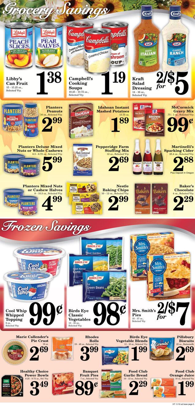Harvest Foods Thanksgiving Weekly Ad Flyer November 18 to November 26, 2020