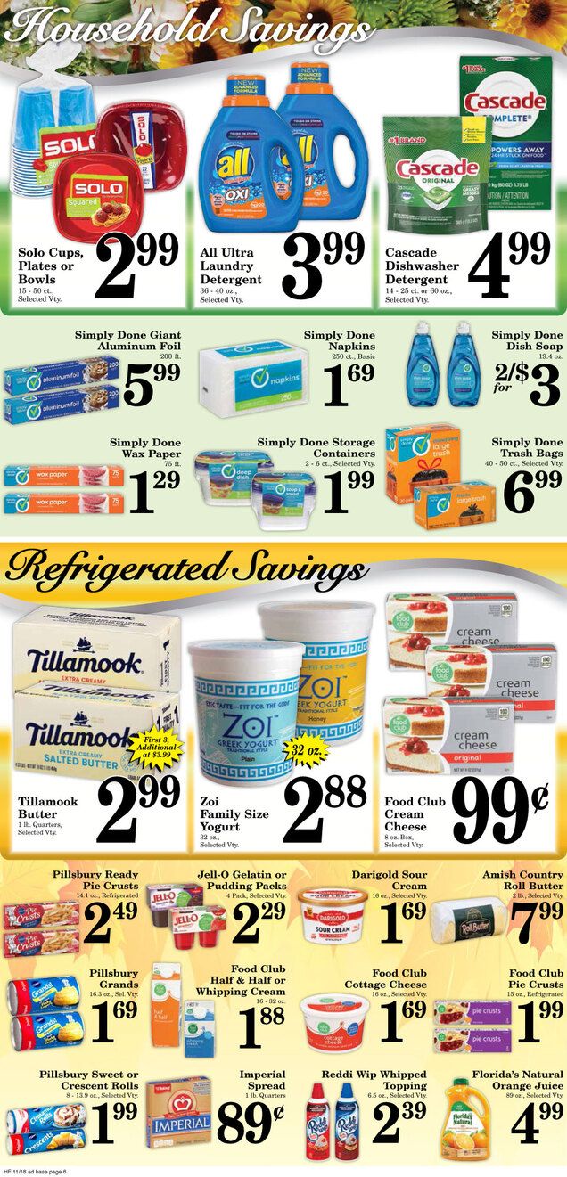 Harvest Foods Thanksgiving Weekly Ad Flyer November 18 to November 26, 2020