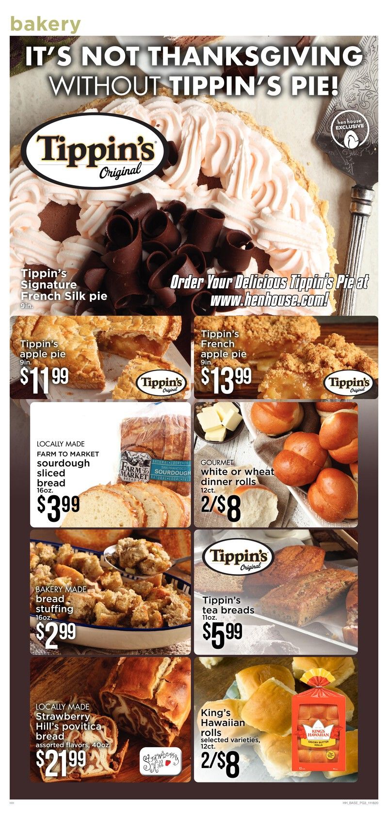 Hen House Thanksgiving Weekly Ad Flyer November 18 to November 26, 2020