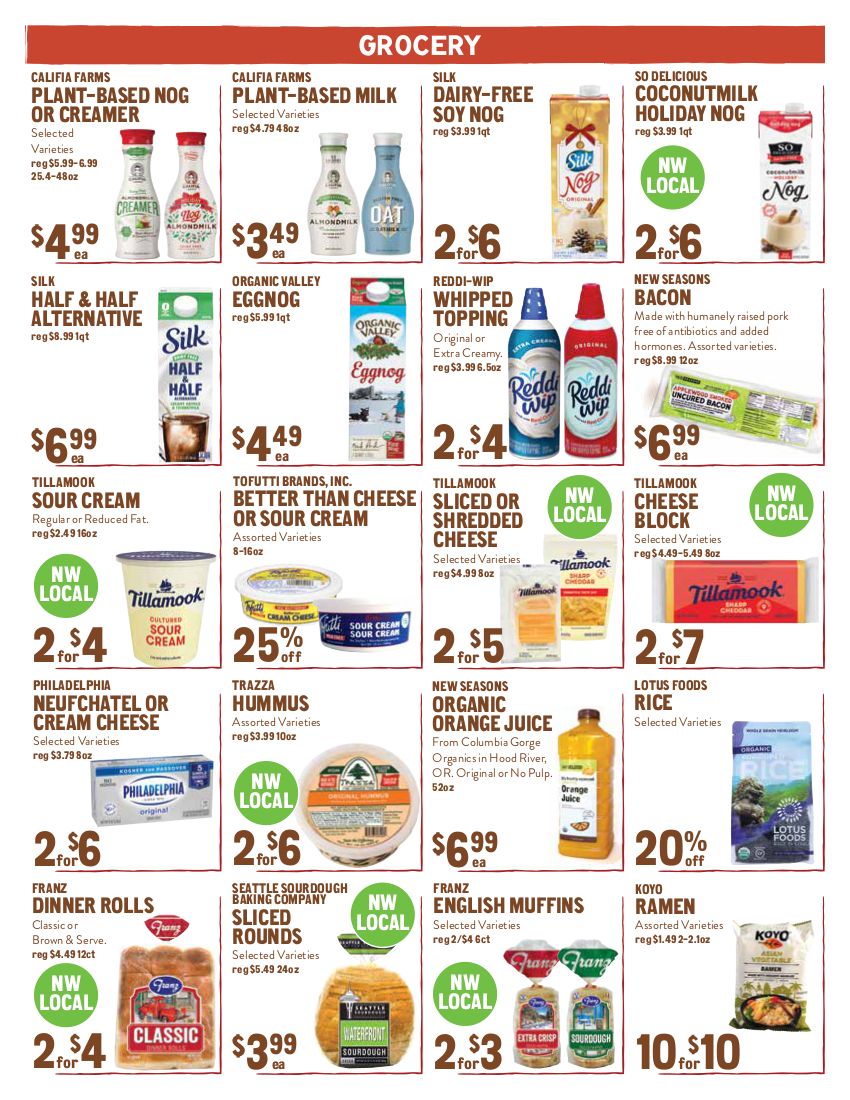 New Seasons Market (OR) Thanksgiving Weekly Ad Flyer November 18 to November 25, 2020
