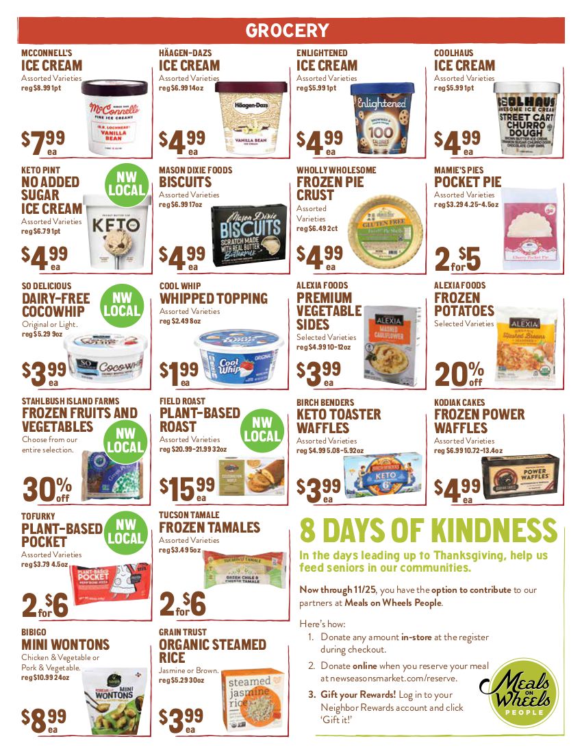 New Seasons Market (OR) Thanksgiving Weekly Ad Flyer November 18 to November 25, 2020