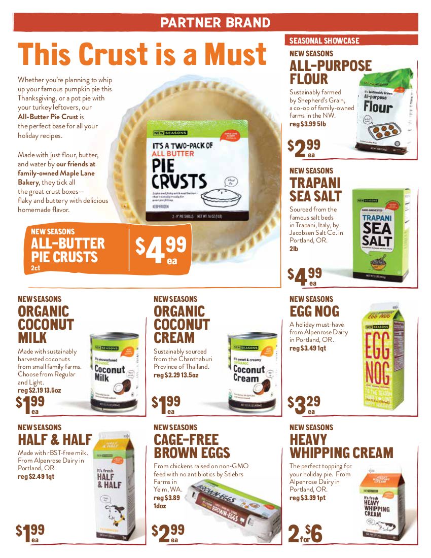 New Seasons Market (OR) Thanksgiving Weekly Ad Flyer November 18 to November 25, 2020
