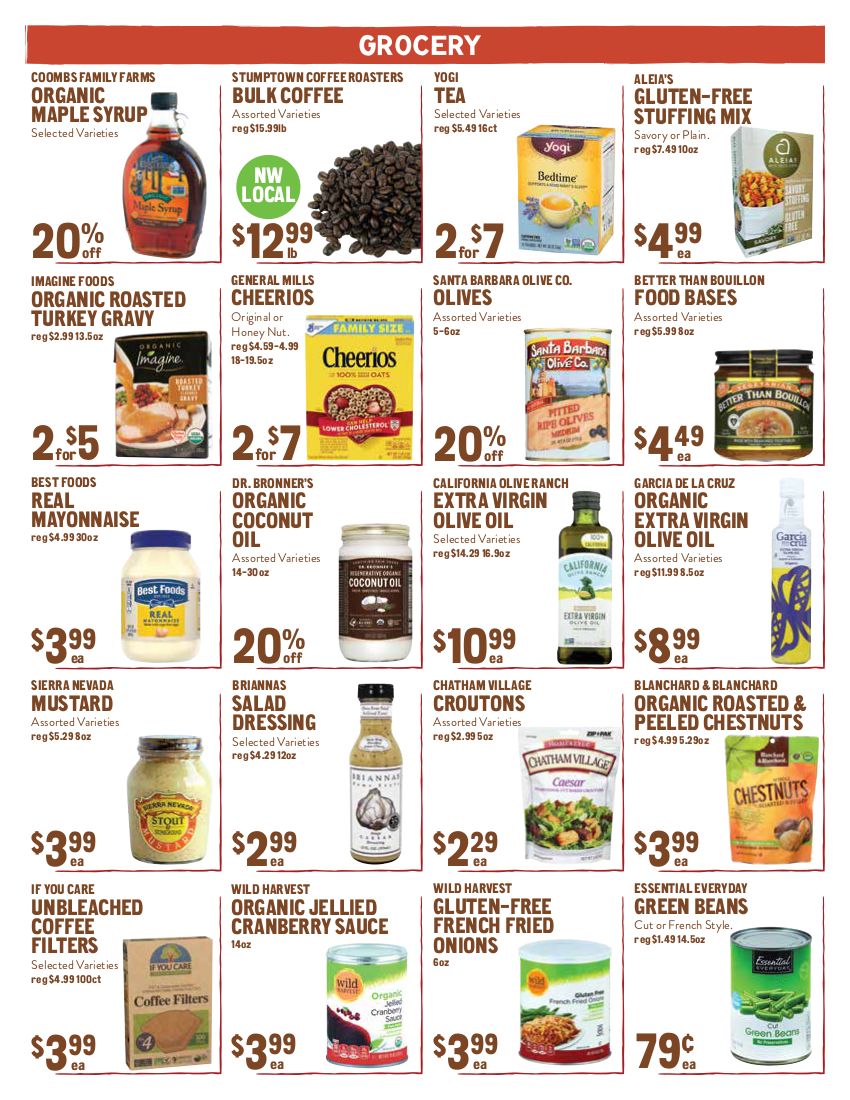 New Seasons Market (OR) Thanksgiving Weekly Ad Flyer November 18 to November 25, 2020