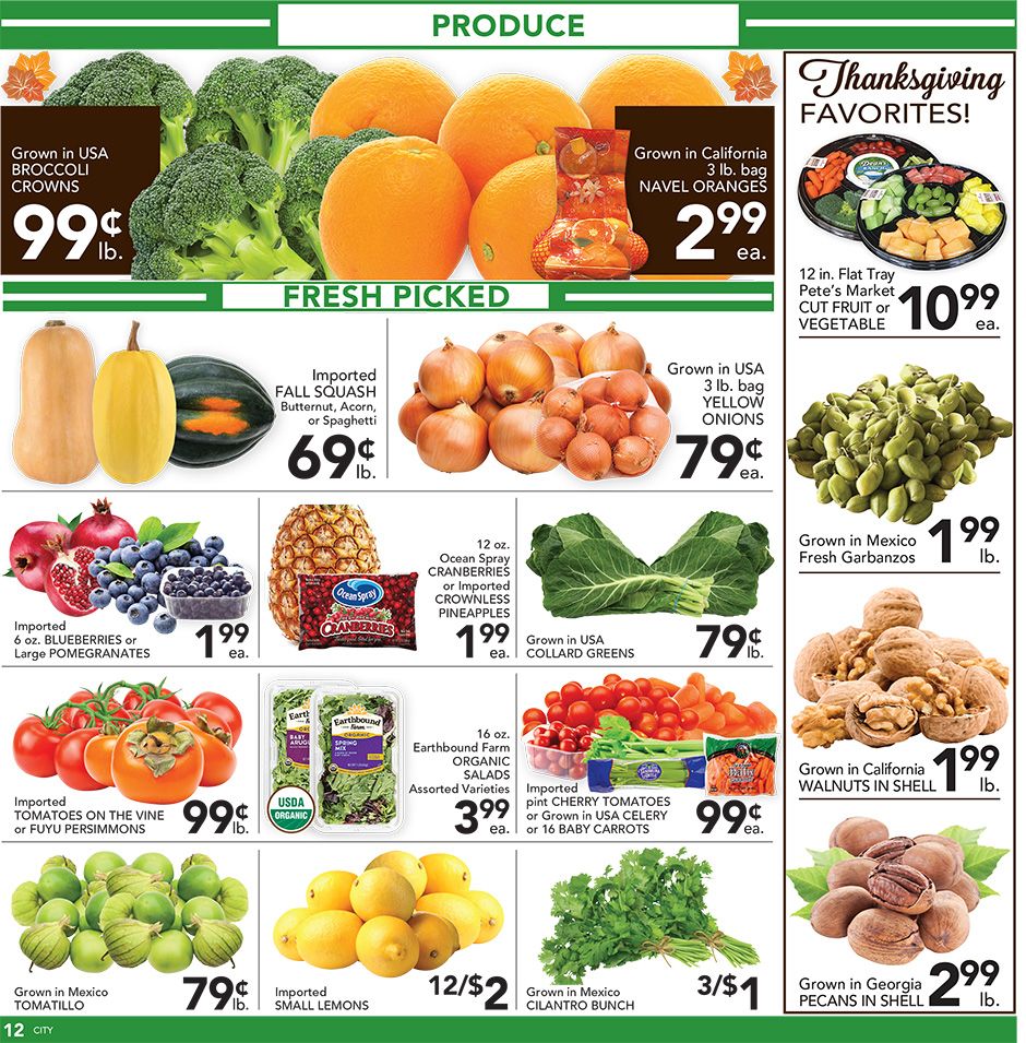 Pete's Fresh Market Thanksgiving Weekly Ad Flyer November 18 to November 26, 2020
