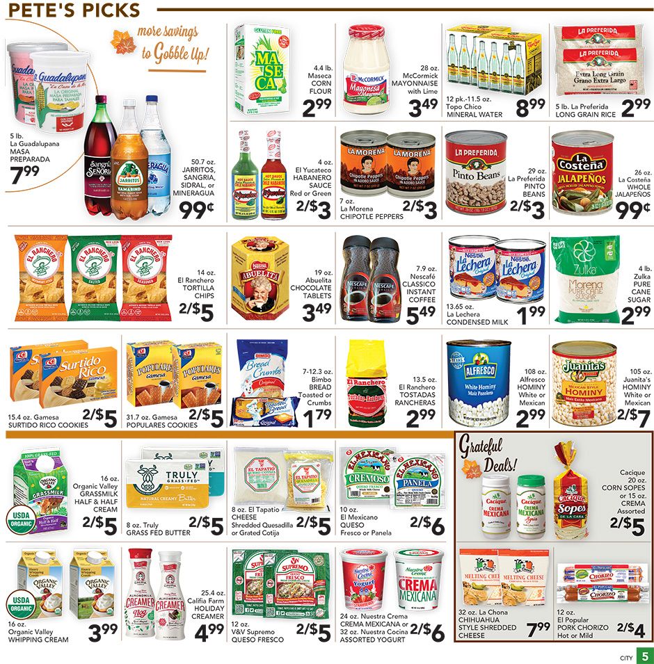 Pete's Fresh Market Thanksgiving Weekly Ad Flyer November 18 to November 26, 2020